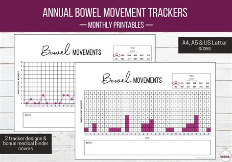 Bowel Movement Log Chart Printable