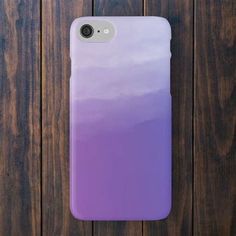 Purple Ombré Gradient Watercolor Phone Case Violet Watercolour Iphone Case Cool Purple And