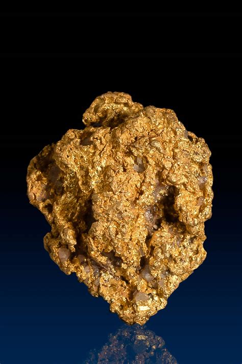 Rugged Round Natural Arizona Gold Nugget 512 Grams Gm70 50200