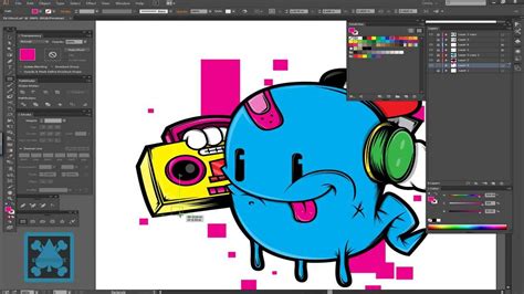 Speed Art Ghostly Dj Character Design In Adobe Illustrator Swiftyspade
