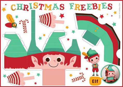 Freebie Paperdoll Christmas Elf Manualidades Navideñas Para Niños