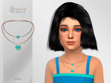 Gemstones Necklace Child By Suzue At Tsr Sims 4 Updates