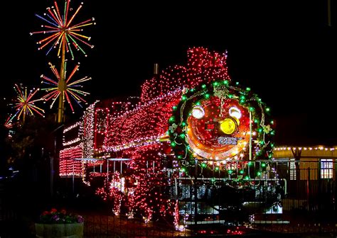 Christmas Light Train Ride At Mccormick Stillman Railroad Park In Arizona