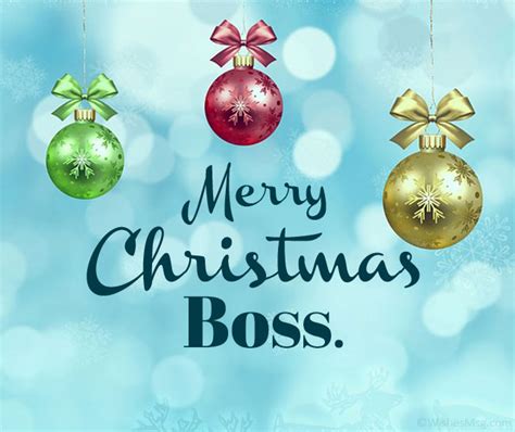 Merry Christmas Wishes for Boss (2020) - WishesMsg