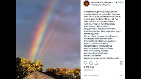 Rare Quintuple Rainbow Photographed Over New Jersey Kansas City Star