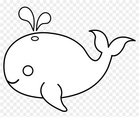 Whale Outline Whale Clipart Fish Outline Pencil And - Cute ...