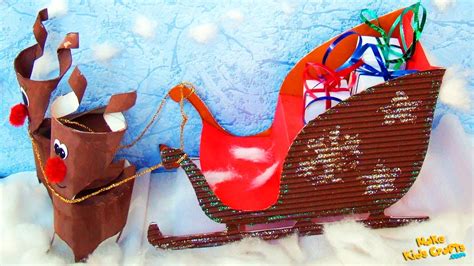 How To Make A Santa Sleigh Christmas Decorations Craft Ideas Diy