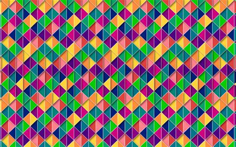 Download Wallpapers 4k Triangles Mosaic Art Geometry Polygons