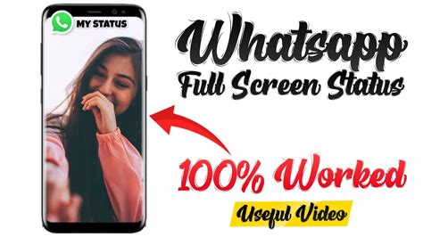 Whatsapp Full Screen Status How To Make Full Screen Whatsapp Video