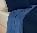 Berkshire Blanket Reversible Polarfleece Comforter Set - QVC.com