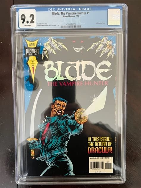 Blade The Vampire Hunter 1 1994 Cgc 92 1st Solo Movie Mcu
