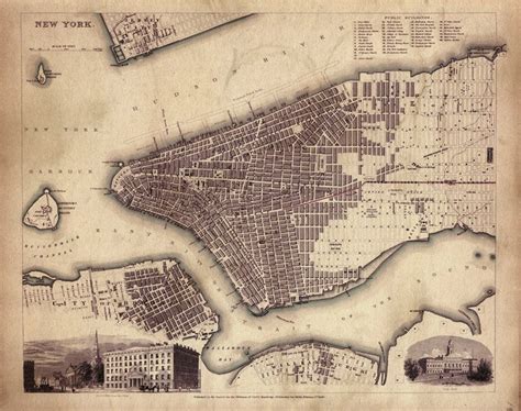 Map Of New York City Circa 1900 Map Of World