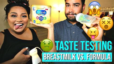 Taste Testing Breastmilk Vs Formula Youtube