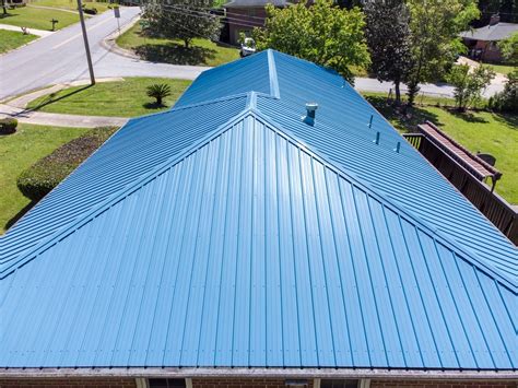 Macon Home With Tuff Rib Metal Roofing Overholt Metal Sales