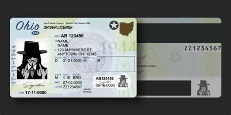 Ohio Driver License Usa Download Psd Templates
