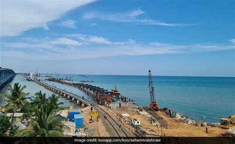 Railway Minister Ashwini Vaishnaw Stunning Pics Of New Pamban Bridge