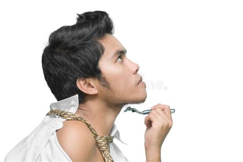 Asian Man Shaving Stock Image Image Of Male Hand Blade 11039801
