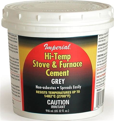 Imperial KK0284-A High Temperature Stove and Furnace Cement, 946 ml