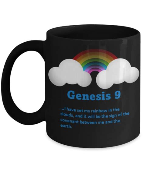 Pacto Del Arco Iris De Dios G Nesis Taza De Caf Etsy Espa A