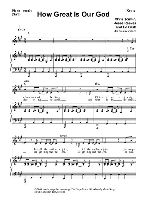 How Great Is Our God Sheet Music Pdf Dennis Prince Nolene Prince