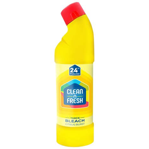 Clean N Fresh Thick Bleach Citrus Burst 750ml Branded Household The