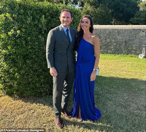 Christine Lampard Looks Glamorous In A Royal Blue Dress With Her Husband Frank As She Attends