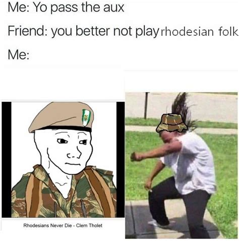 here s the story of rhodesia a land both fair and great hand me the aux cord know your meme