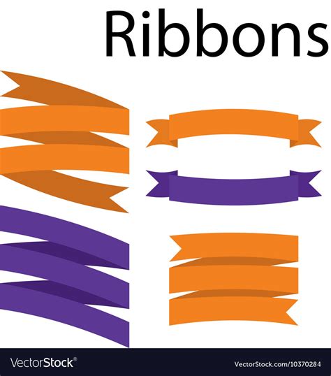 Round Ribbons Royalty Free Vector Image Vectorstock