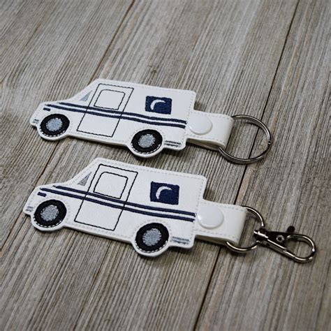Mail Truck Keychain Postal Carrier Mailman Ts Mail Etsy