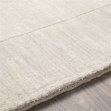 Surya Mystique M 348 Cream Solid Colored Wool Rug From The Modern