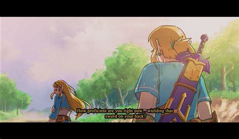 A Drawing I Did Awhile Back Of Breath Of The Wild The Anime R