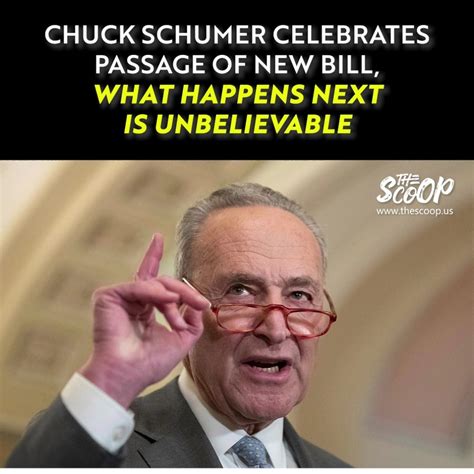 Chuck Schumer Celebrates New Bill Acronym He Cant Even Pronounce