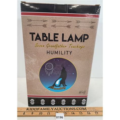 Seven Grandfather Teachings Table Lamp Humility