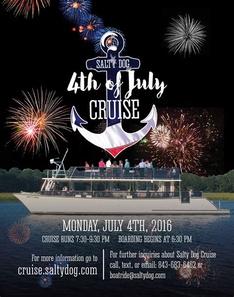 July 4th Dinner Cruise Will Take Us Around The Calibogue Sound And Catch The Harbor Town