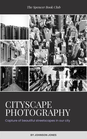 Cityscape Photography Book Cover Book Cover Template