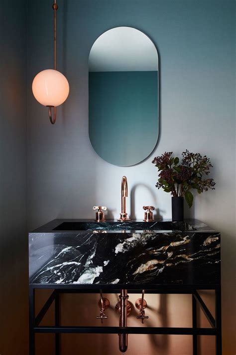 Discover Powder Room Ideas Featuring Innovative Wall Mirror Designs