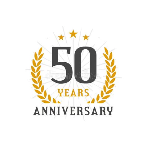 50 Year Anniversary Laurel Stock Illustrations 332 50 Year