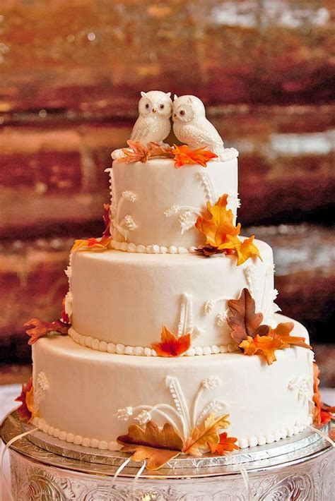 36 Fall Wedding Cakes That Wow Fall Cakes Fall Wedding
