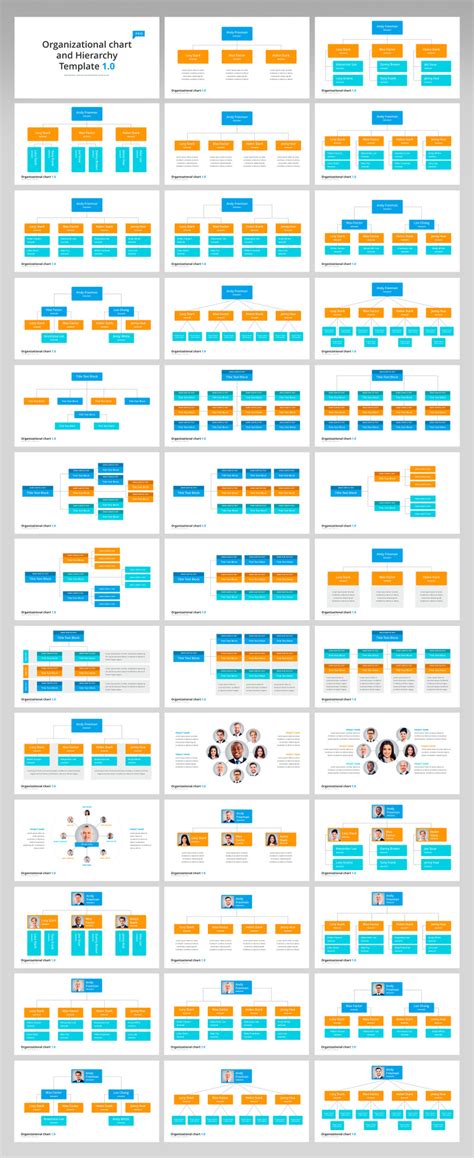 Organizational Chart And Hierarchy Presentation Keynote Template