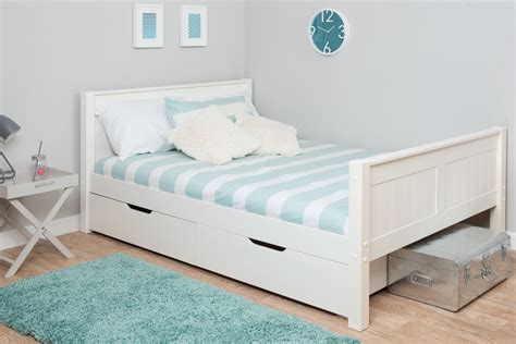 Try a small double mattress at 4' x 6'3 in pocket sprung, memory foam, latex and more. Stompa CK Small Double Bed with Drawers