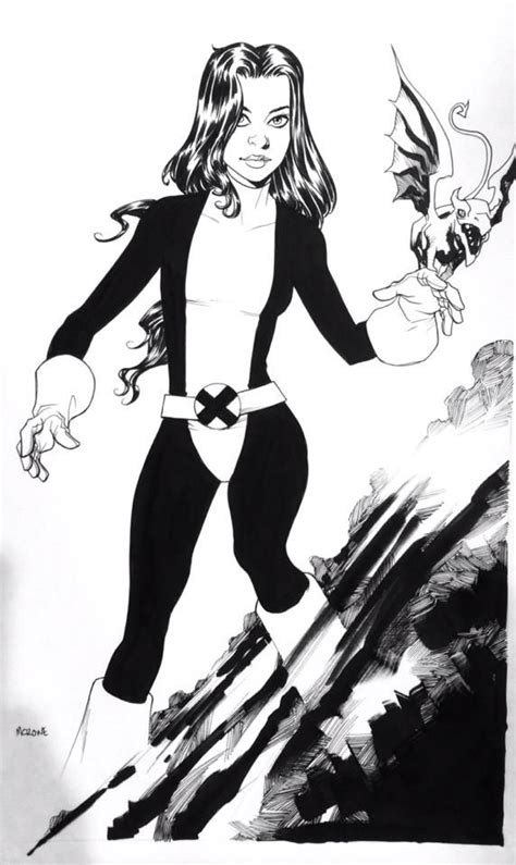kitty pryde and lockheed by mike mckone kitty pryde comic book artists comic books art