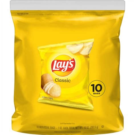 Lays® Classic Potato Chips Snack Bags 10 Ct 1 Oz King Soopers