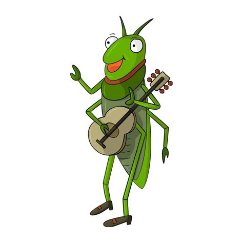 They are related to bush crickets and somewhat more loosely related to grasshoppers. Free vector "Cricket Playing Guitar"