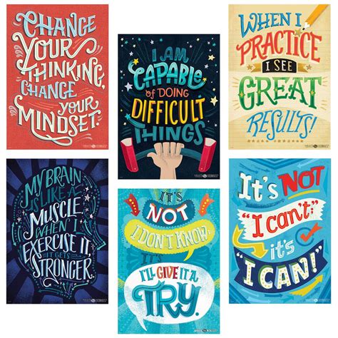 Buy The Creative Teaching Press® Mindset Inspire U Poster 6 Pack At