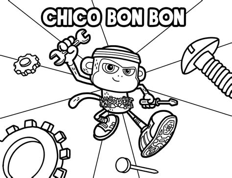 Adorable Chico Bon Bon Coloring Page Free Printable Coloring Pages