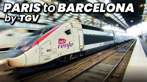 The Double Deck High Speed Train From Paris To Barcelona Tgv First