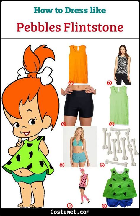Pebbles Flintstone Costume For Cosplay And Halloween