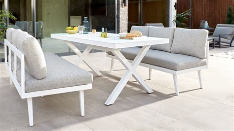 Kingfisher furniture dunlopillo spring savings! Rio 6 Seater White Garden Table with Ice Bucket | Danetti UK
