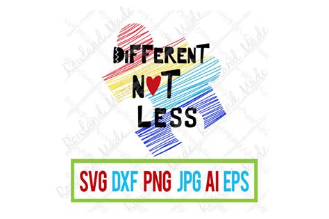 Different Not Less Svg Autism Puzzle Awareness Svg By