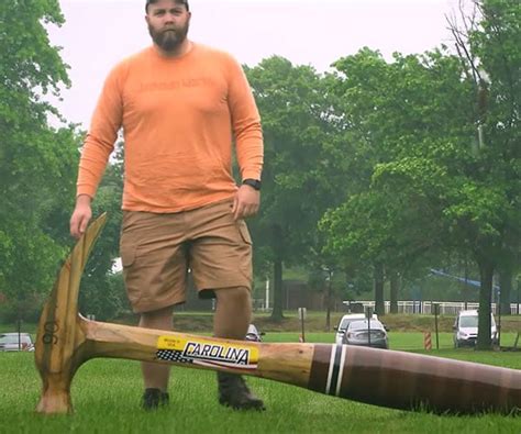 Watch A Carpenter Build A Giant 8 Foot Long Hammer
